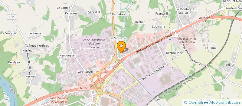 localisation de l'entreprise CHALEUR DE FLAMME à CAUDAN