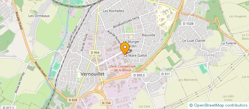 localisation de l'entreprise CHALEUR DESIGN à VERNOUILLET