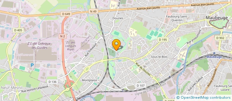 localisation de l'entreprise CHALEUR DU NORD à MAUBEUGE