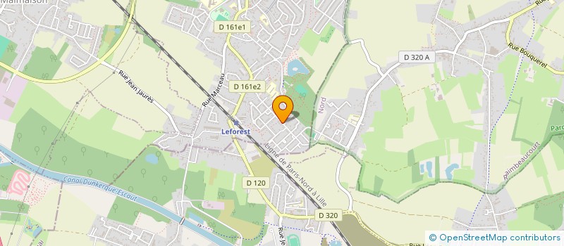 localisation de l'entreprise CHALEUR DU NORD  LEFOREST