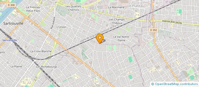 localisation de l'entreprise CHALEUR FRAICHEUR ENERGIE  HOUILLES