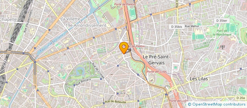 localisation de l'entreprise CHALEX TRANSPORT  PARIS