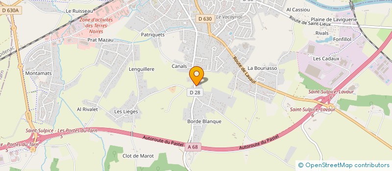 localisation de l'entreprise CHALI  SAINT-SULPICE-LA-POINTE