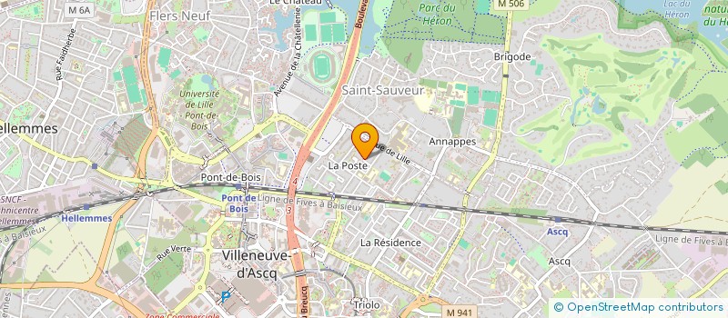 localisation de l'entreprise CHALIBOU à VILLENEUVE-D'ASCQ