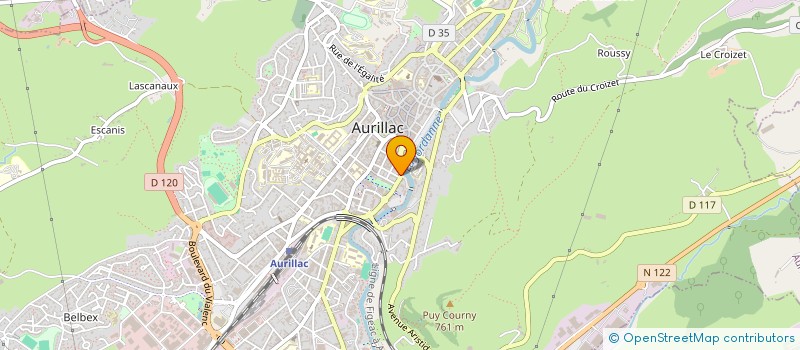localisation de l'entreprise CHALIFACE à AURILLAC