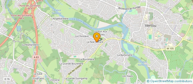 localisation de l'entreprise CHALIGNE  VERTOU