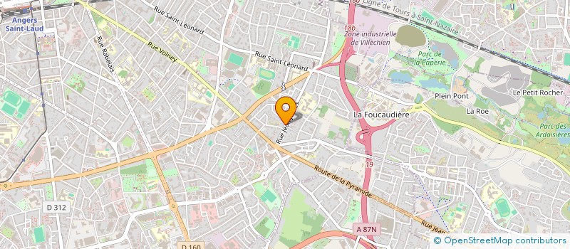 localisation de l'entreprise CHALIMA à ANGERS