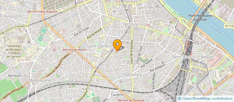 localisation de l'entreprise CHALINE à BORDEAUX