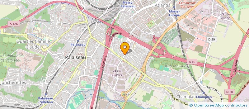localisation de l'entreprise CHALINI  PALAISEAU