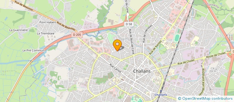 localisation de l'entreprise CHALL'EN ZIC à CHALLANS