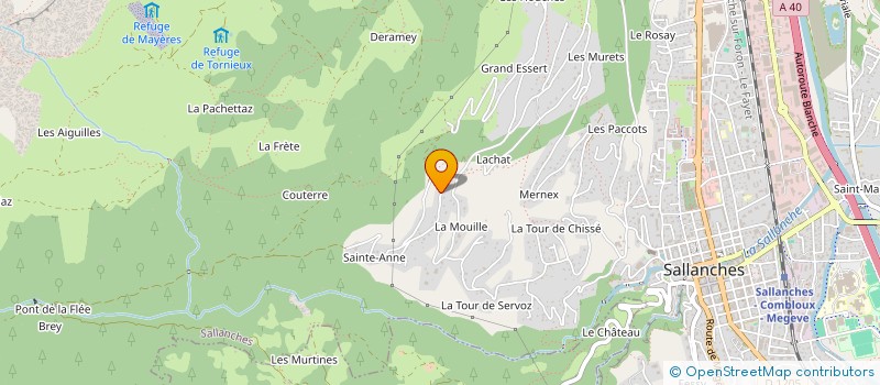localisation de l'entreprise CHALLAMEL ET FILS à SALLANCHES