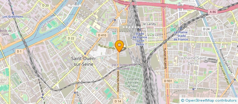 localisation de l'entreprise CHALLANCIN PREVENTION ET SECURITE à SAINT-OUEN-SUR-SEINE