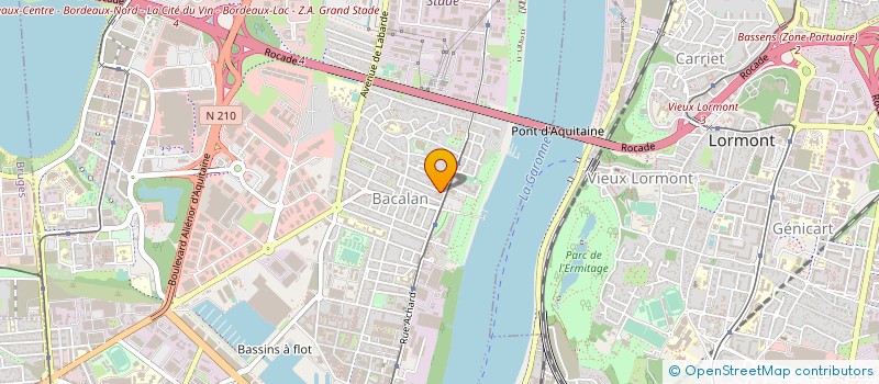 localisation de l'entreprise CHALLANGE à BORDEAUX
