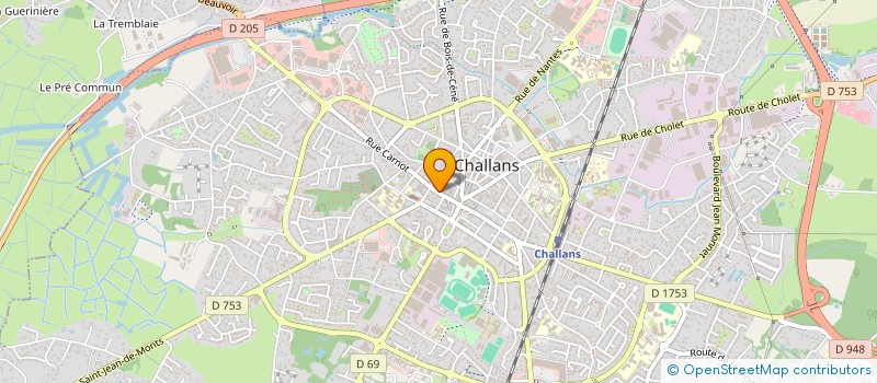localisation de l'entreprise CHALLANS IMMOBILIER à CHALLANS