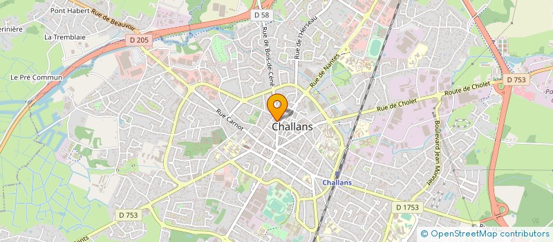 localisation de l'entreprise CHALLANS PIZZA à CHALLANS