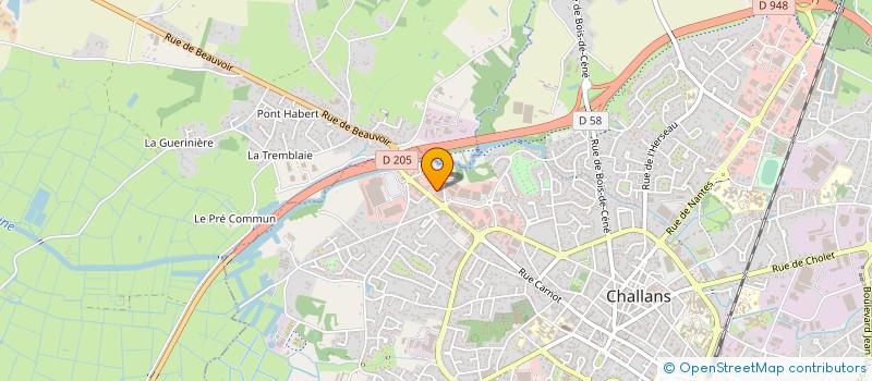localisation de l'entreprise CHALLANS SPORT DIFFUSION à CHALLANS