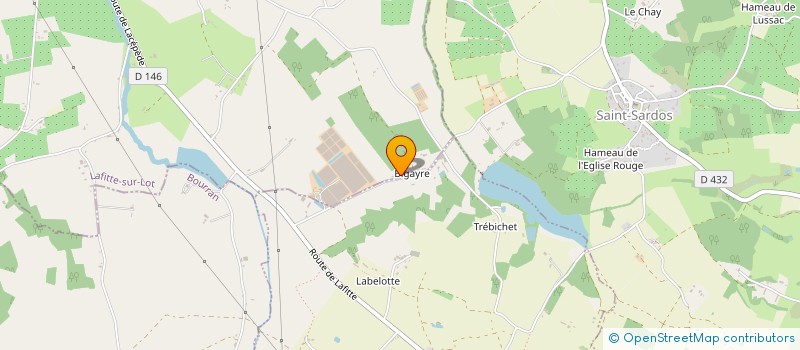 localisation de l'entreprise CHALLENGE  LAFITTE-SUR-LOT