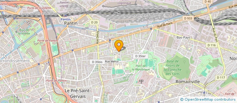 localisation de l'entreprise CHALLENGE ALU ET PRESTATIONS  PANTIN