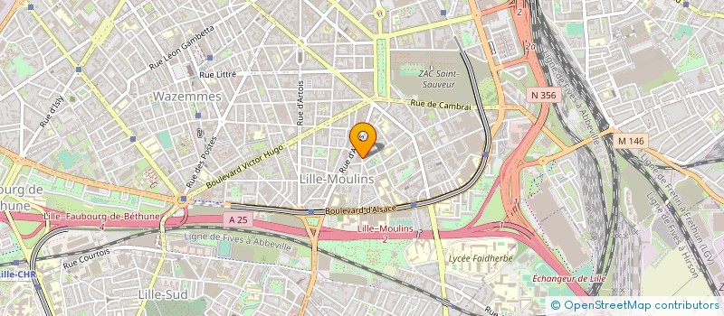 localisation de l'entreprise CHALLENGE AUTO à LILLE
