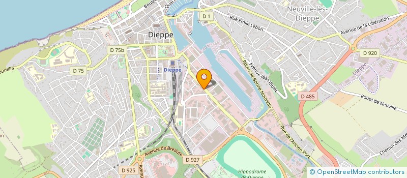 localisation de l'entreprise CHALLENGE AUTOMOBILES  DIEPPE