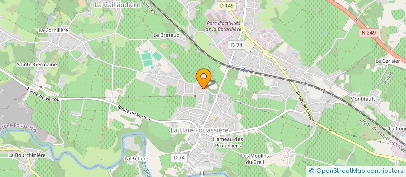 localisation de l'entreprise CHALLENGE ENERGIE à LA HAIE-FOUASSIERE