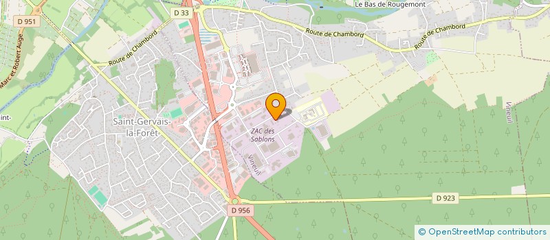 localisation de l'entreprise CHALLENGE F1 à VINEUIL