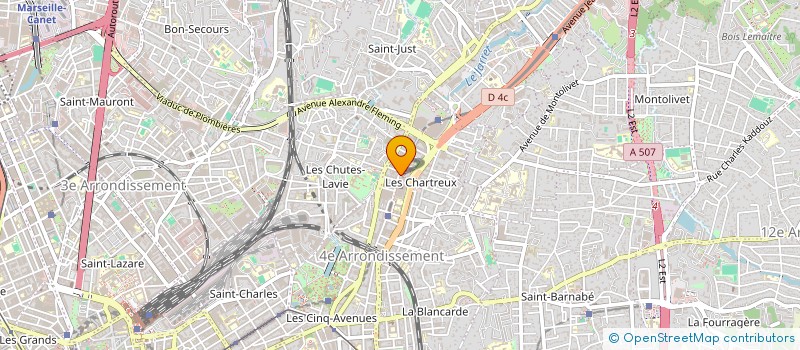localisation de l'entreprise CHALLENGE GRANDS BLEUS KMS à MARSEILLE