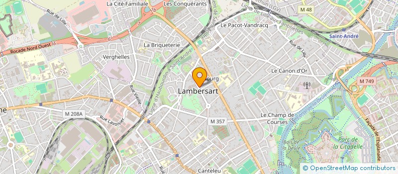localisation de l'entreprise CHALLENGE JAUNE GEORGES DELFOSSE à LAMBERSART
