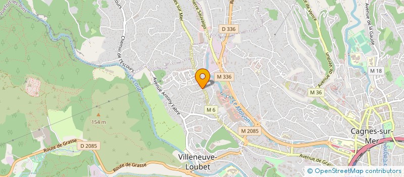 localisation de l'entreprise CHALLENGE MENUISERIES à VILLENEUVE-LOUBET