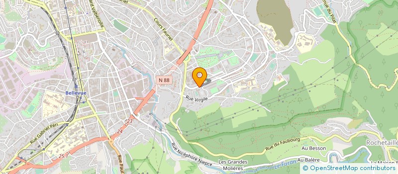 localisation de l'entreprise CHALLENGE OMNISPORTS DES MINES DE SAINT-ETIENNE (COMS)  SAINT-ETIENNE