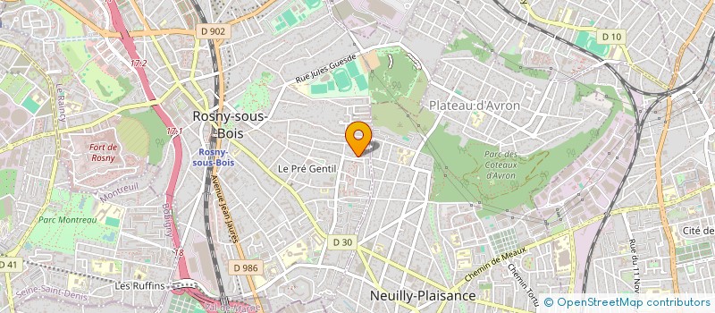 localisation de l'entreprise CHALLENGE PERMIS à ROSNY-SOUS-BOIS