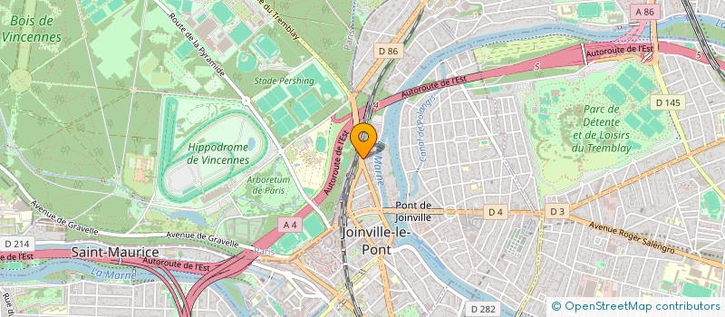 localisation de l'entreprise CHALLENGE SECURITE PRIVEE à JOINVILLE-LE-PONT