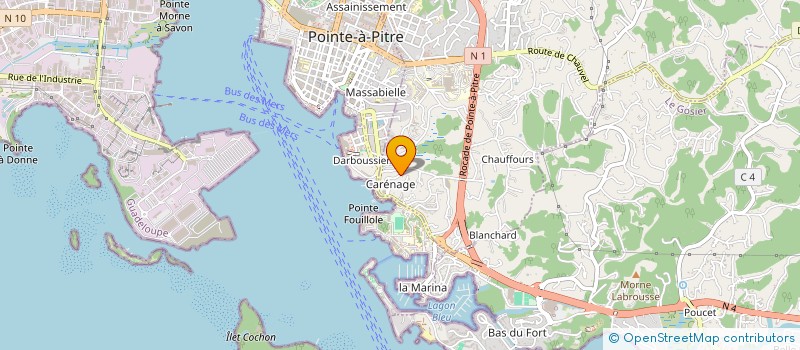 localisation de l'entreprise CHALLENGE SPORTS 97-1  LES ABYMES