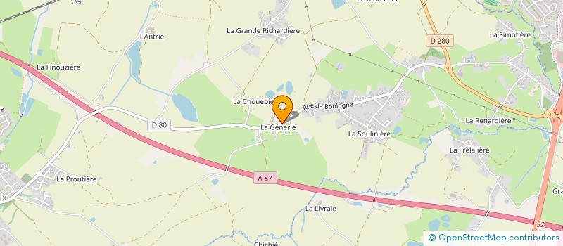 localisation de l'entreprise CHALLENGE VENDEE ORIENTATION  AUBIGNY-LES CLOUZEAUX