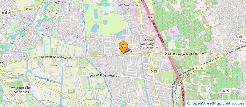 localisation de l'entreprise CHALLENGE WINE  VEDENE