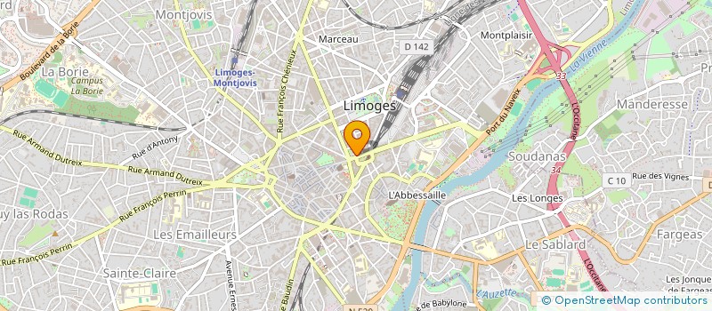 localisation de l'entreprise CHALLENGER 26 à LIMOGES