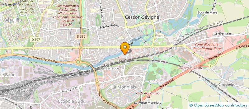 localisation de l'entreprise CHALLENGER à CESSON-SEVIGNE