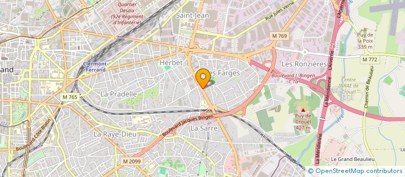localisation de l'entreprise CHALLENGER AUTO à CLERMONT-FERRAND