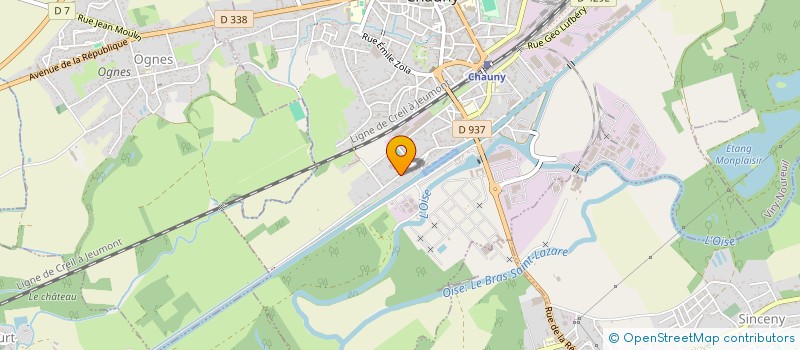 localisation de l'entreprise CHALLENGER CONSEIL ET EDITION DE LOGICIEL  CHAUNY