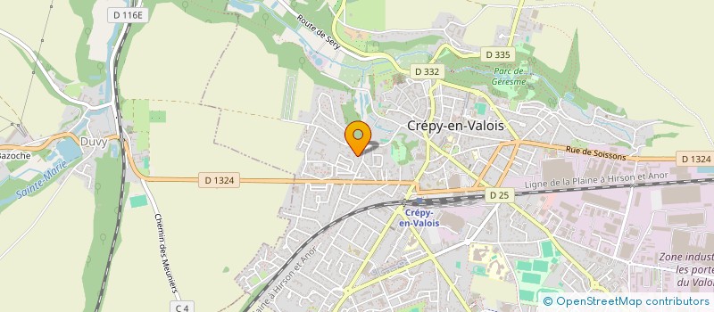 localisation de l'entreprise CHALLENGER - TRANSACTIONS  CREPY EN VALOIS