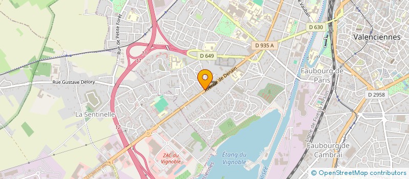 localisation de l'entreprise CHALLENGES ASSURANCES à VALENCIENNES