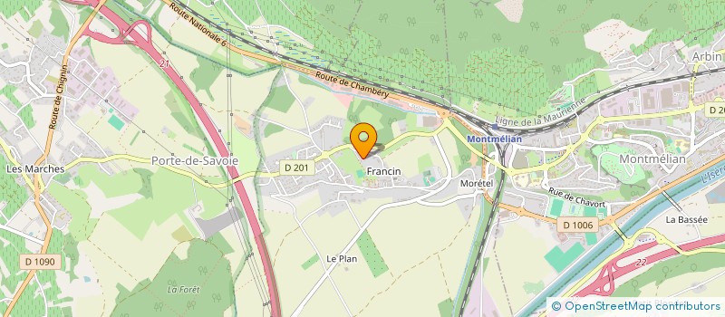 localisation de l'entreprise CHALLES INVEST à PORTE-DE-SAVOIE