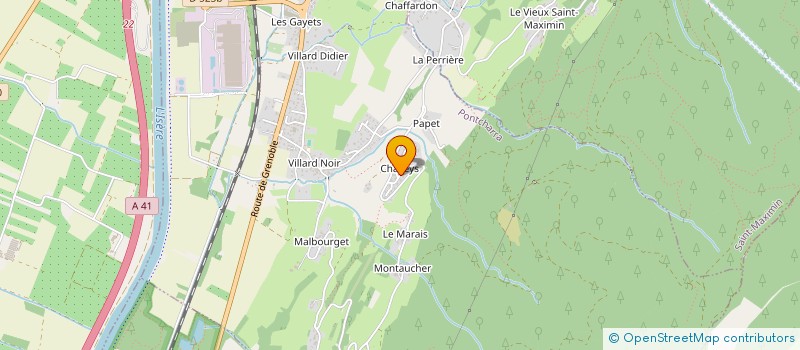 localisation de l'entreprise CHALLEYS MAXIME  PONTCHARRA