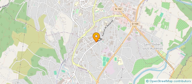 localisation de l'entreprise CHALLON MOTOCULTURE à AUBENAS