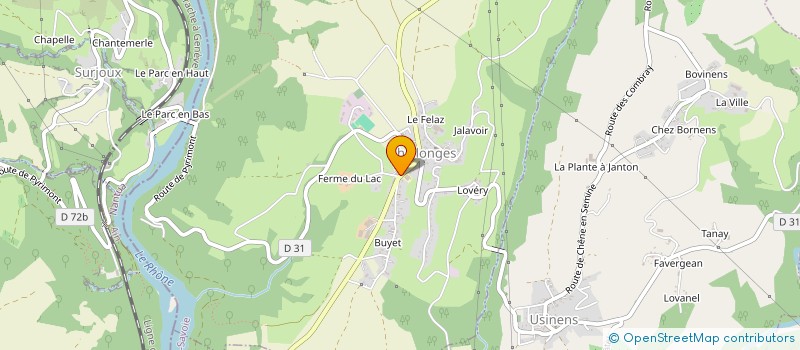 localisation de l'entreprise CHALLONGES J.A  CHALLONGES