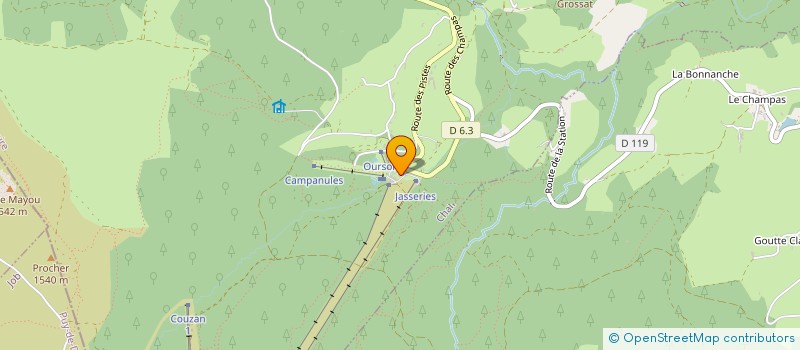 localisation de l'entreprise CHALMAZEL GRAVITY  CHALMAZEL-JEANSAGNIERE