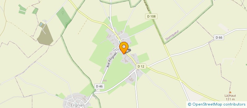 localisation de l'entreprise CHALMIN  GORENFLOS