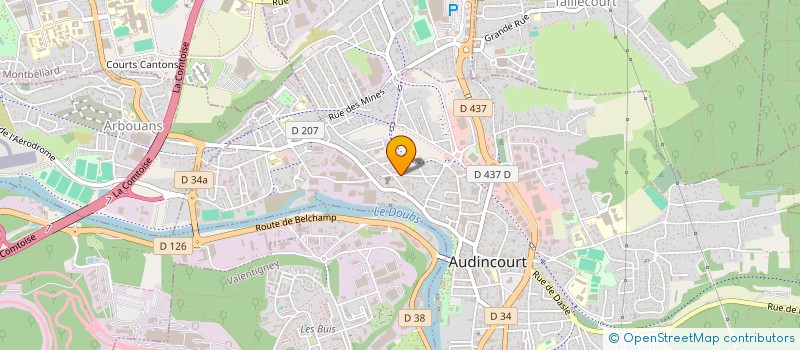 localisation de l'entreprise CHALON  AUDINCOURT