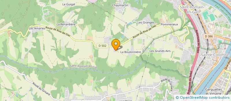 localisation de l'entreprise CHALON AME  SAINT-ROMAIN-EN-GAL