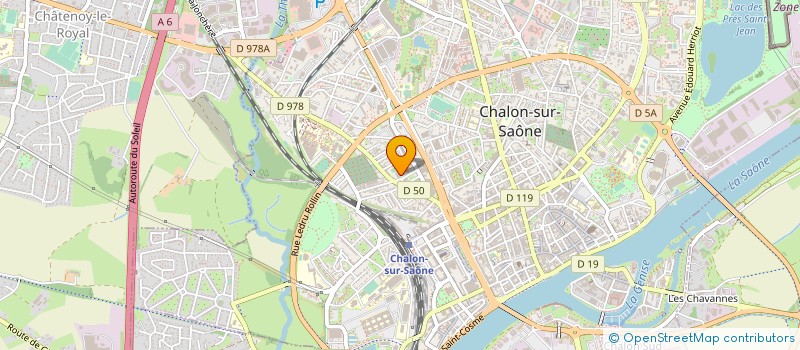 localisation de l'entreprise CHALON BASKET CLUB à CHALON-SUR-SAONE